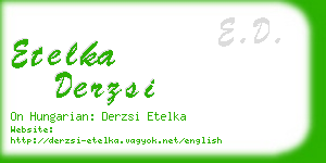 etelka derzsi business card